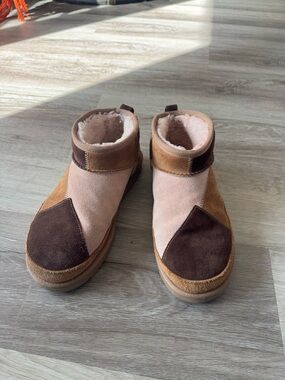 UGG Patchwork Micro Short Boots